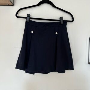 Jacadi Paris Girls Navy Blue Mini Skirt Pleated Size 12A 152cm